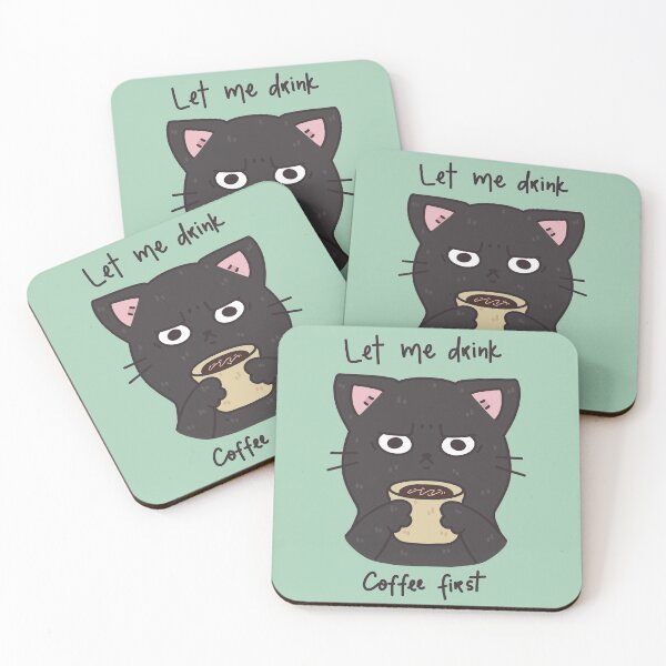 Item preview, Coffee Cat designed and sold by CricketDoodles.