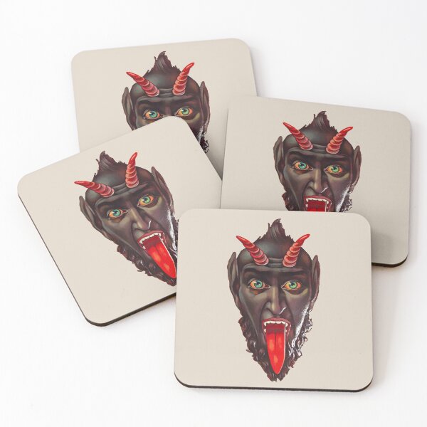 Item preview, Krampus face (on cream) designed and sold by DotorEaon.