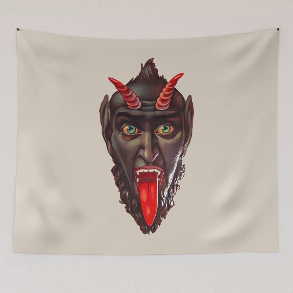 Item preview, Krampus face (on cream) designed and sold by DotorEaon.