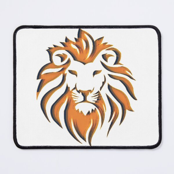 Item preview, HEAD OF HIS PRIDE - COLORFUL LION FACE OUTLINE designed and sold by MrCreativeArts.