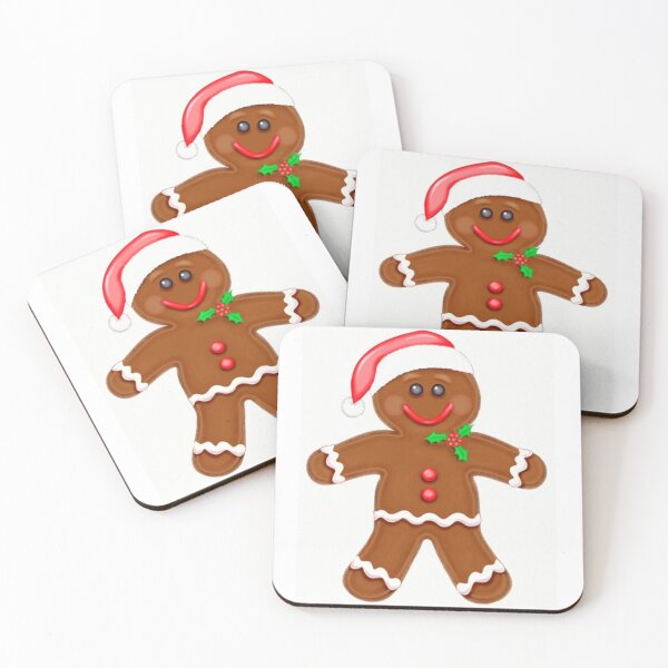 Item preview, Santa Hat Gingerbread Man on home decor, accessories and apparel.  Great gift idea. designed and sold by lduke47.