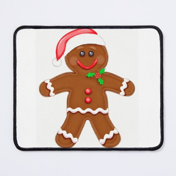 Item preview, Santa Hat Gingerbread Man on home decor, accessories and apparel.  Great gift idea. designed and sold by lduke47.