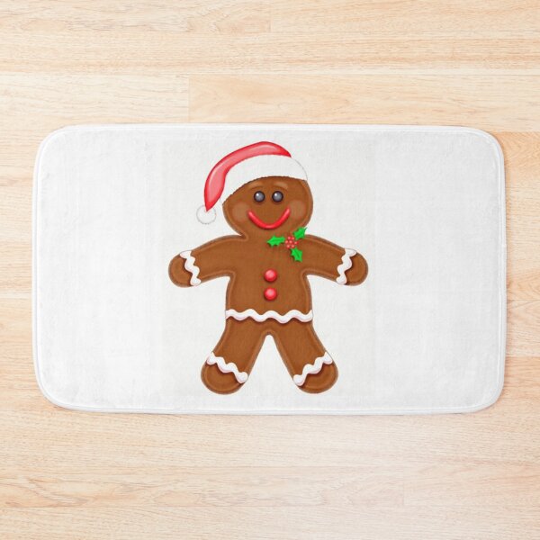 Item preview, Santa Hat Gingerbread Man on home decor, accessories and apparel.  Great gift idea. designed and sold by lduke47.