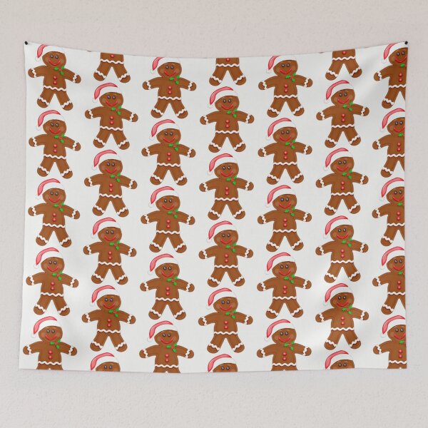 Item preview, Santa Hat Gingerbread Man on home decor, accessories and apparel.  Great gift idea. designed and sold by lduke47.