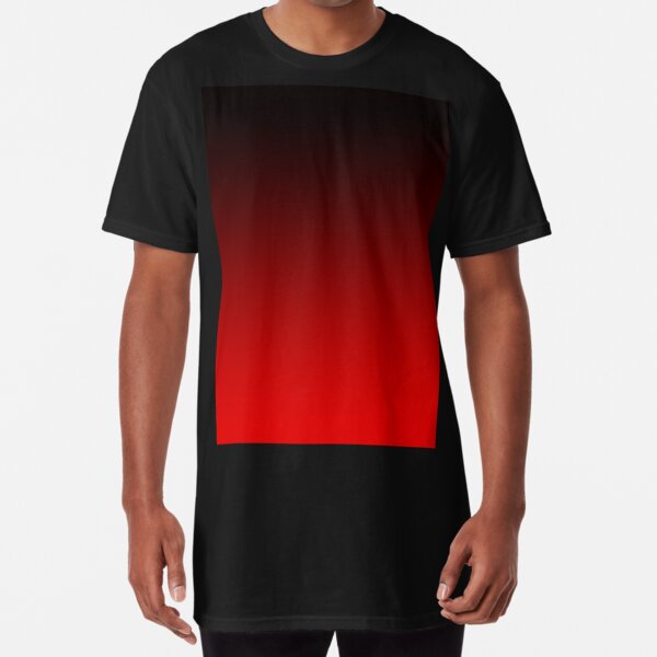 Red Black Fade Ombre Long Sleeve Shirts