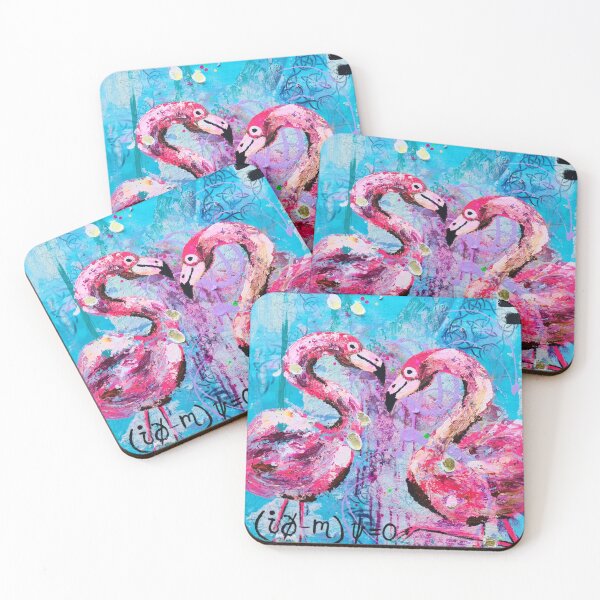 Item preview, Abstract Flamingo Beach Art designed and sold by Sndabson.