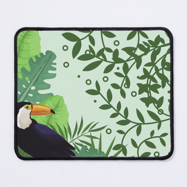 Item preview, tropical vibe leafy pattern designed and sold by DayMagicalArt.