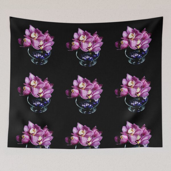 Item preview,  Pretty pink Cymbidium Orchid blossoms in a a Vase. designed and sold by sunnypicsoz.