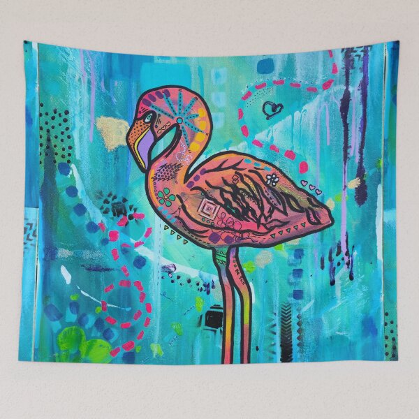Item preview, Abstract Flamingo Beach Art designed and sold by Sndabson.