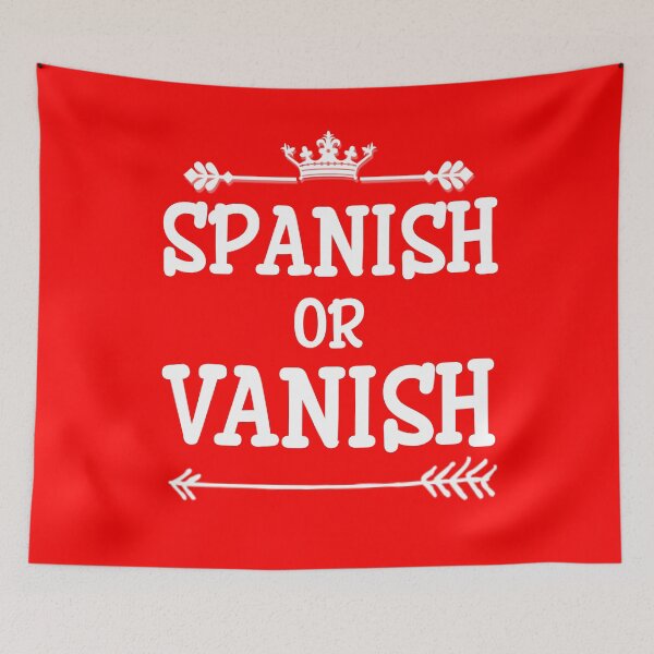 Item preview, Funny Spanish Or Vanish White Text Premium designed and sold by Design-Maniya.