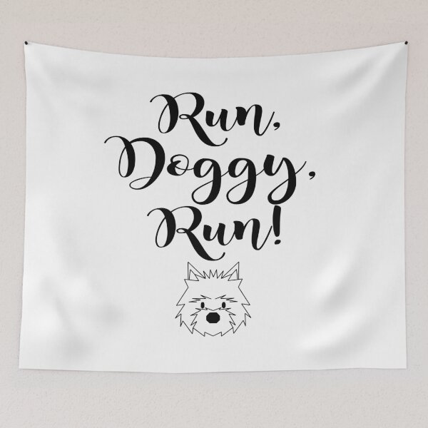 Item preview, Run, Doggy, Run! designed and sold by the Zarock Shop.