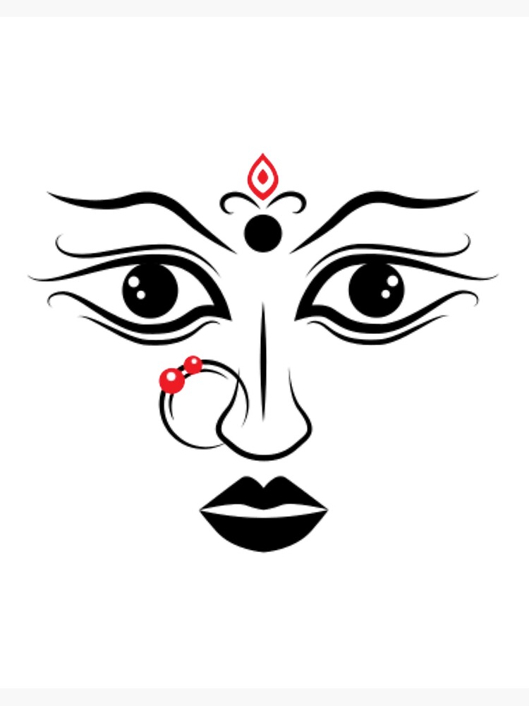 Maa Durga Face Drawing Easy // Navratri Special Drawing Easy // Devi Durga  Drawing // Pencil Drawing - YouTube