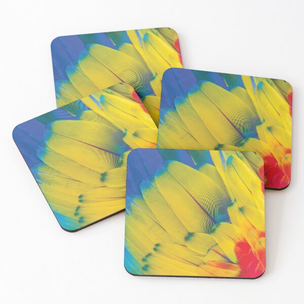 Item preview, Red, yellow and blue color feathers  designed and sold by darshants.