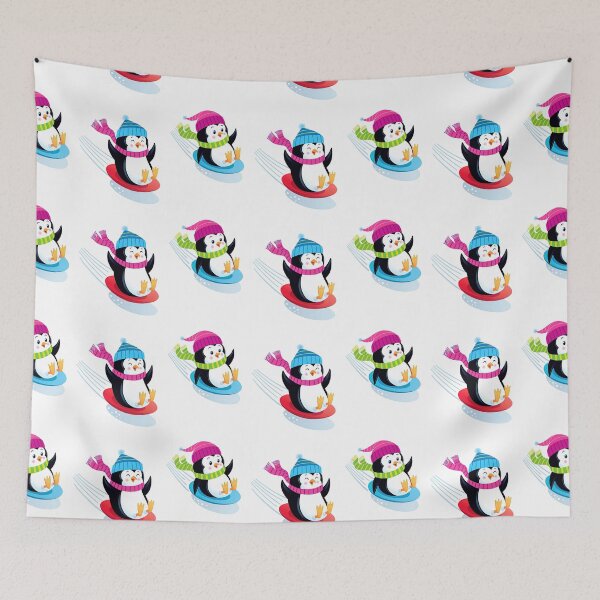 Item preview, Penguin Sledding, Penguin Snow Sledding, Penguin, Sledding, Snow designed and sold by graphic-genie.