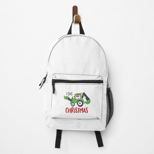 Item preview, I Dig Christmas cute Santa Excavator Xmas designed and sold by Dolphin Graphic.