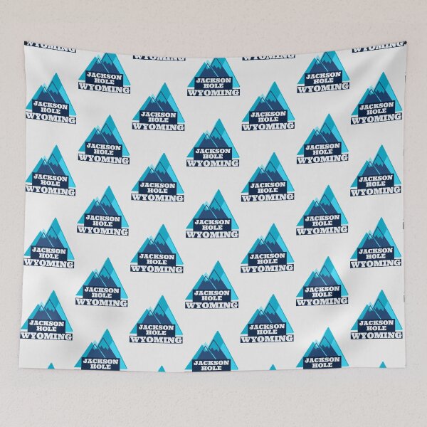 Item preview, Jackson Hole Wyoming- Vintage Mountains Blue| Perfect Gift designed and sold by justinawoo.