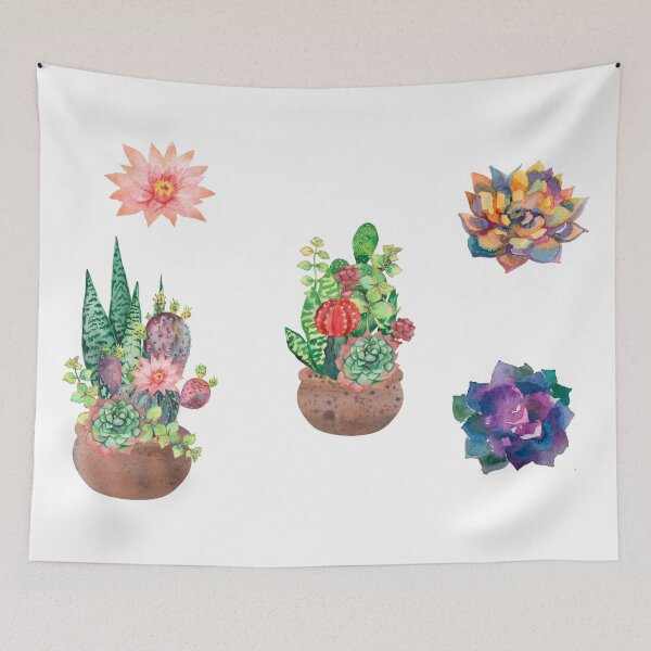Artikelvorschau, BUNTE SUCCULENT "PACK" entworfen und verkauft von RetroPlaceee.