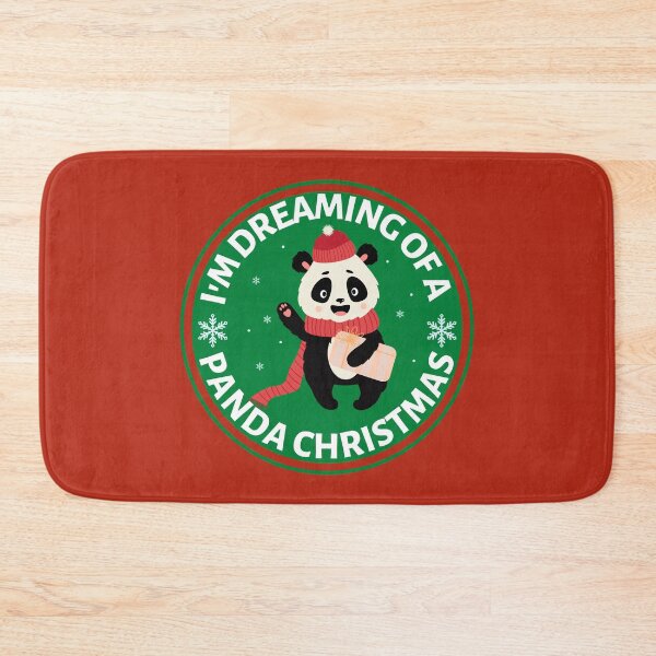 Item preview, Im Dreaming of a Panda Christmas (green)- Cute Animal Friendly Panda - Christmas Panda Bear Gift designed and sold by CaitU.