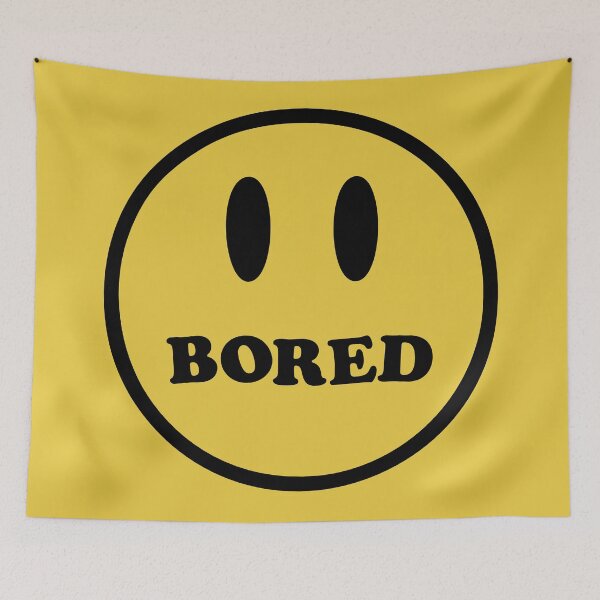 Item preview, Bored Smile Funny Quote designed and sold by quarantine81.