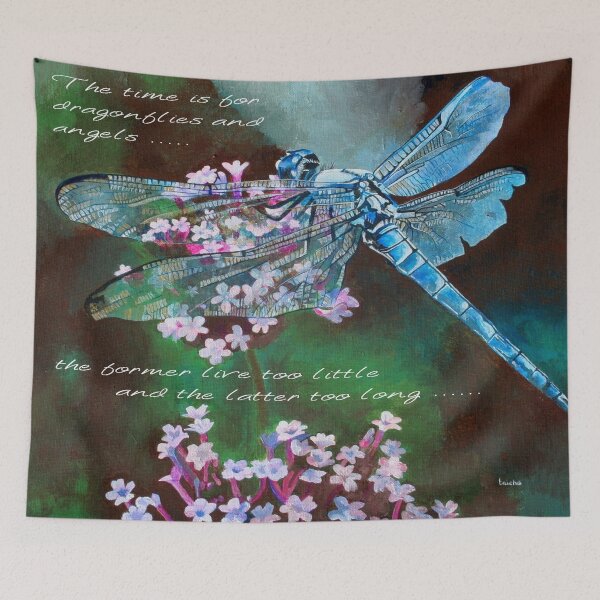 Item preview, The Time Is For Dragonflies and Angels Quote designed and sold by taiche.