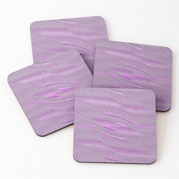 Item preview, Azalea Pink Frosted Interlacing Stripes designed and sold by fatenanwar.