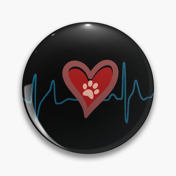 Item preview, Paw Print Heart Beat designed and sold by Intr0vertLife.