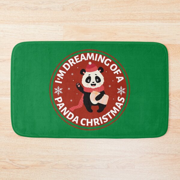 Item preview, Im Dreaming of a Panda Christmas (red)- Cute Animal Friendly Panda - Christmas Panda Bear Gift designed and sold by CaitU.