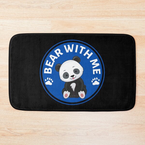 Item preview, Bear with me Panda Pun (Blue)- Cute Animal Friendly Panda - Gift for Panda Lovers designed and sold by CaitU.