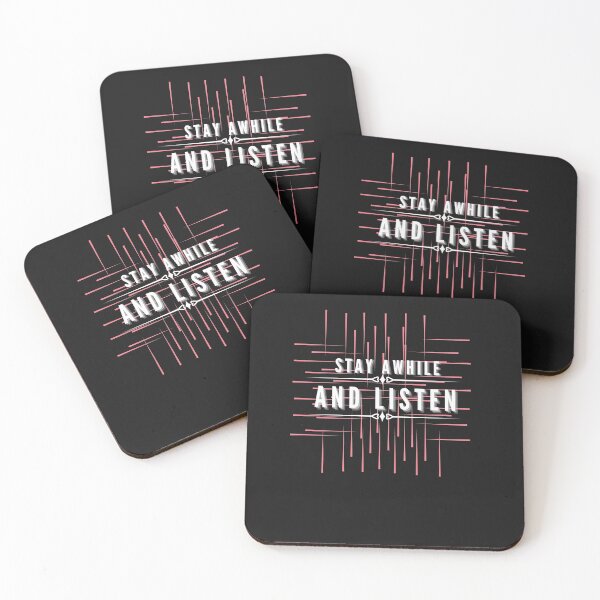 Item preview, Stay awhile and Listen designed and sold by Rainbow Designs.