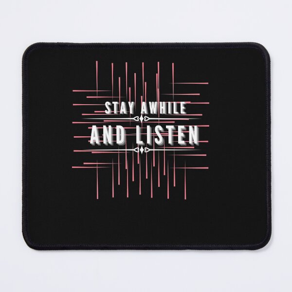 Item preview, Stay awhile and Listen designed and sold by Rainbow Designs.