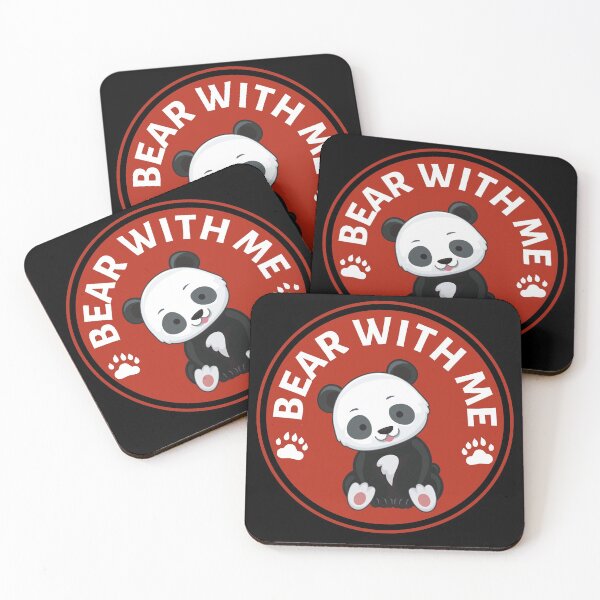 Item preview, Bear with me Panda Pun (Red)- Cute Animal Friendly Panda - Gift for Panda Lovers designed and sold by CaitU.