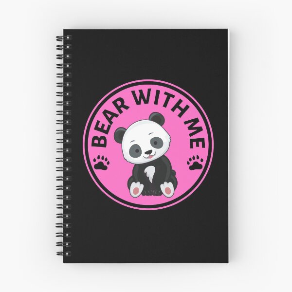 Item preview, Bear with me Panda Pun (Pink)- Cute Animal Friendly Panda - Gift for Panda Lovers designed and sold by CaitU.