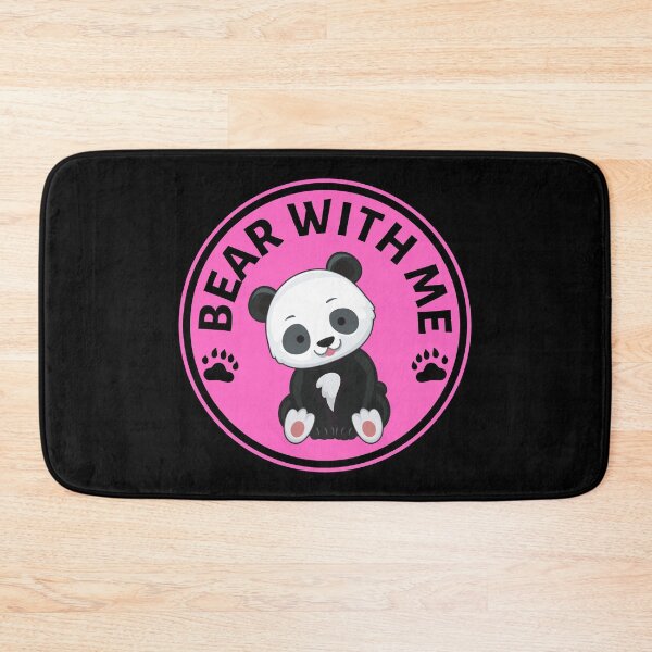 Item preview, Bear with me Panda Pun (Pink)- Cute Animal Friendly Panda - Gift for Panda Lovers designed and sold by CaitU.