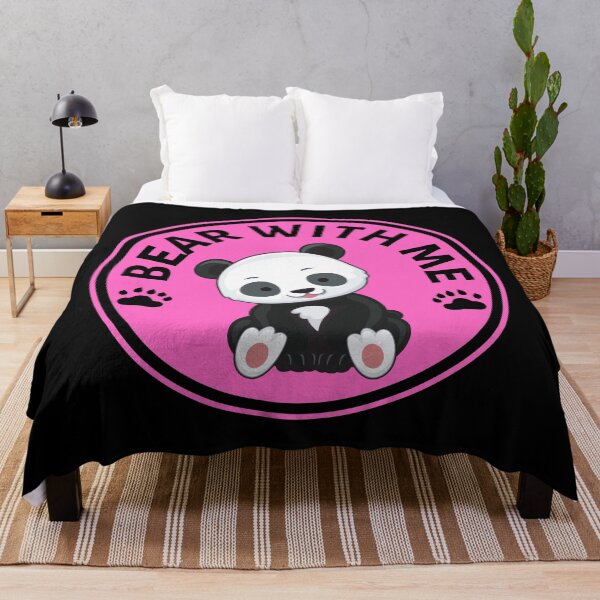 Item preview, Bear with me Panda Pun (Pink)- Cute Animal Friendly Panda - Gift for Panda Lovers designed and sold by CaitU.