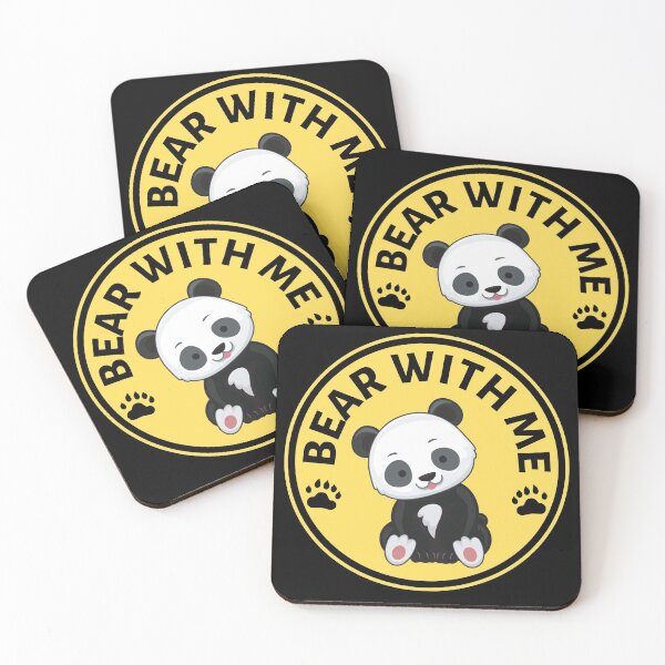 Item preview, Bear with me Panda Pun (Yellow)- Cute Animal Friendly Panda - Gift for Panda Lovers designed and sold by CaitU.