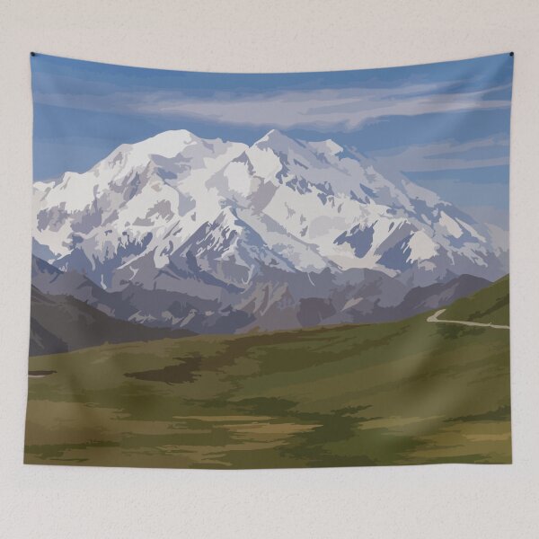 Item preview, Mount Denali Vector Painting designed and sold by Positive Lad.