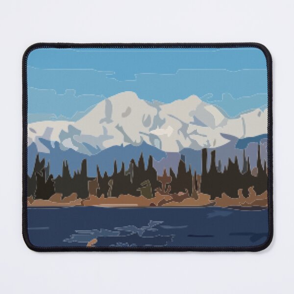 Item preview, Mount Denali and Lake Vector Painting designed and sold by Positive Lad.