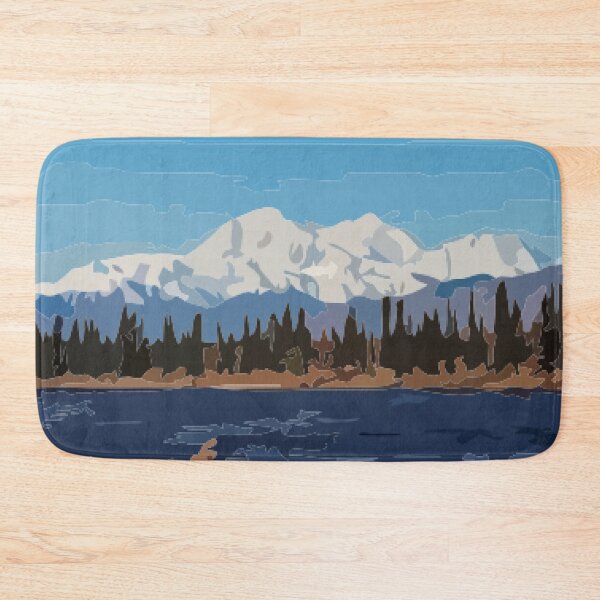 Item preview, Mount Denali and Lake Vector Painting designed and sold by Positive Lad.