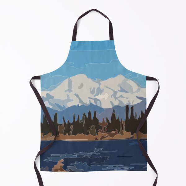 Item preview, Mount Denali and Lake Vector Painting designed and sold by Positive Lad.