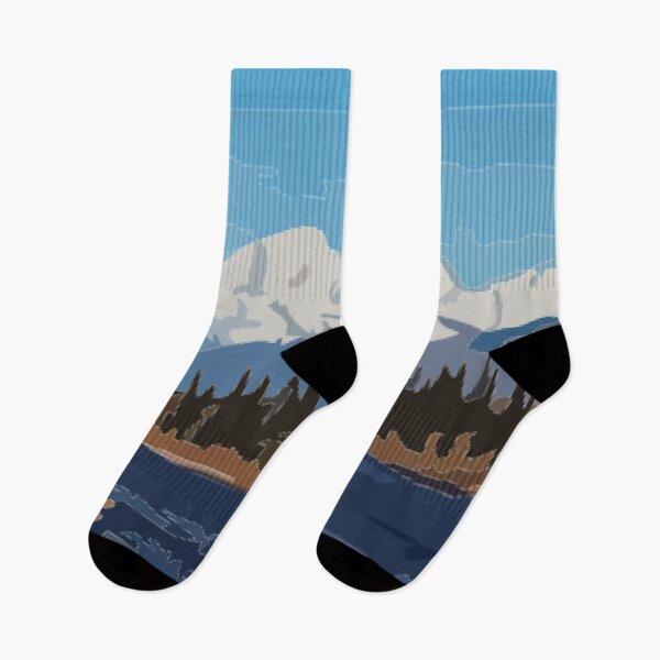 Item preview, Mount Denali and Lake Vector Painting designed and sold by Positive Lad.