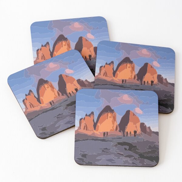 Item preview, Dolomites Scene Vector Painting designed and sold by Positive Lad.