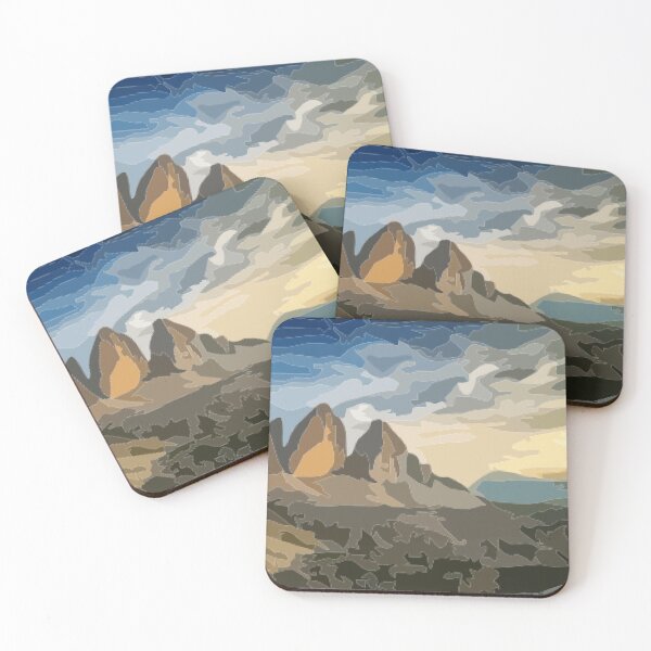 Item preview, Dolomites Vector Painting designed and sold by Positive Lad.