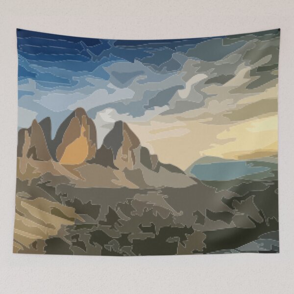 Item preview, Dolomites Vector Painting designed and sold by Positive Lad.