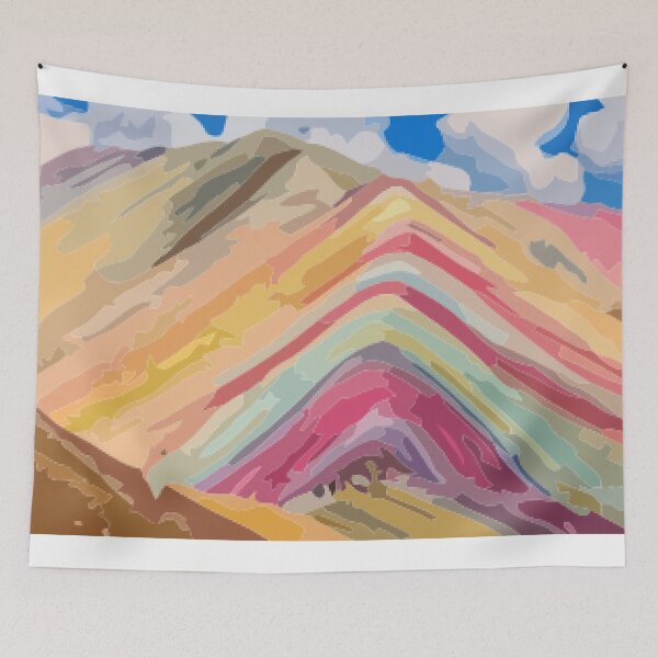 Item preview, Vinicunca Vector Painting designed and sold by Positive Lad.