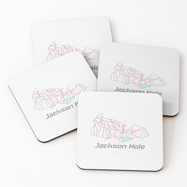 Artikelvorschau, Jackson Hole Wyoming Skipiste-Karte - Winterurlaubsgeschenk| Perfektes Geschenk entworfen und verkauft von justinawoo.