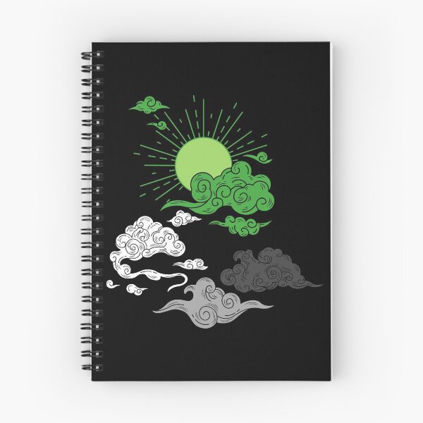 Item preview, Aro Sun and Clouds. Aromantic Pride designed and sold by Subtle Pride Shop.