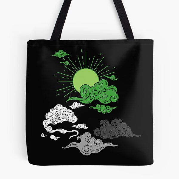 Item preview, Aro Sun and Clouds. Aromantic Pride designed and sold by Subtle Pride Shop.