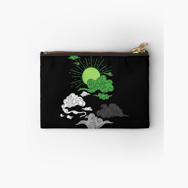 Item preview, Aro Sun and Clouds. Aromantic Pride designed and sold by Subtle Pride Shop.
