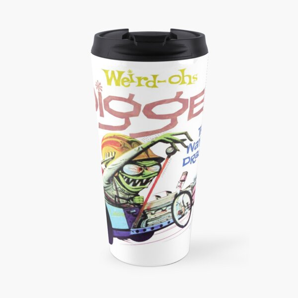 Tribute to Bill Campbell Weird-Ohs Way Out 60s Vehicle Art: Digger, The Way Out Dragster Travel Mug