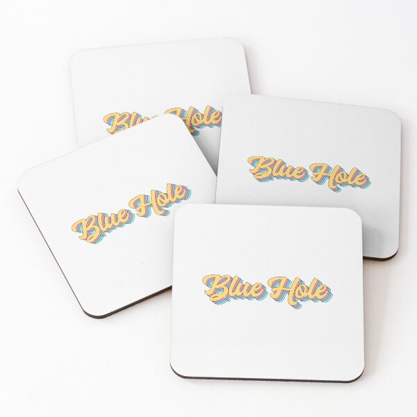 Item preview, Blue Hole Retro Yellow Script| Perfect Gift designed and sold by justinawoo.